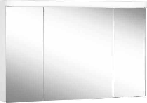 Armadio a specchio Schneider Low basic LED Bianco