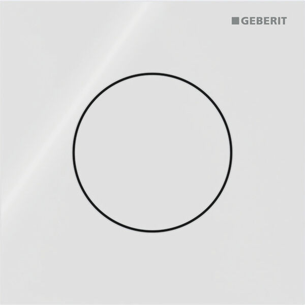 Commande urinoir Geberit HyTouch Typ40 round Blanc Verre image number 0