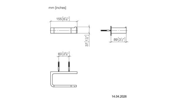 Papierhalter Dornbracht Imo Platin matt image number 1