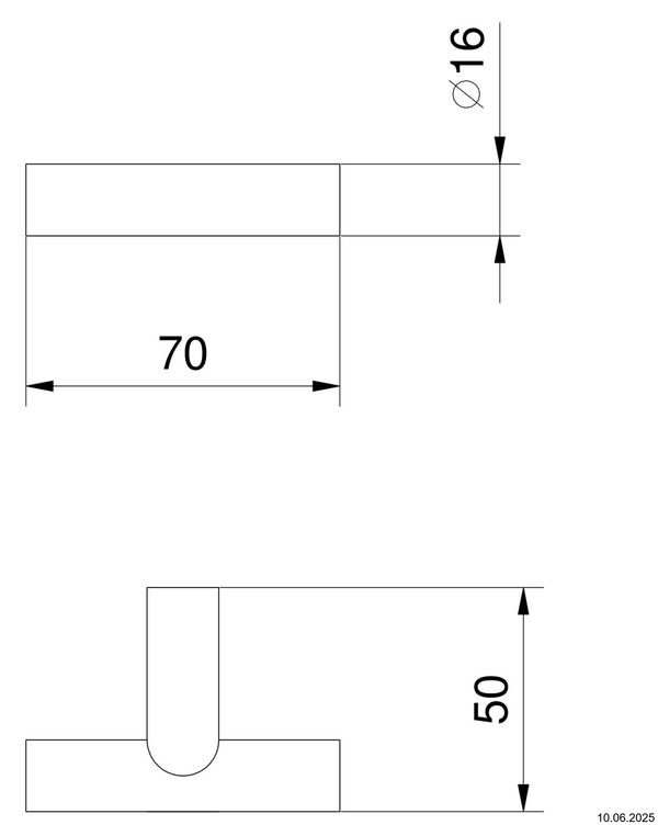 Crochet &agrave; linge Fantini Young Matt british gold PVD image number 1