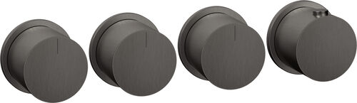 Bade- und Duschenmischer Endmontageset Gessi Habito Black metal brushed