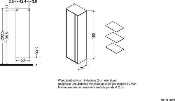 Hochschrank Duravit Ketho Taupe image number 1