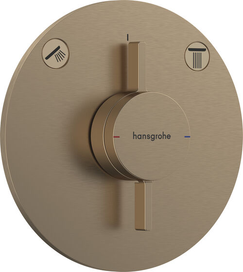 Duschsystem Hansgrohe Duo Turn S Brushed bronze