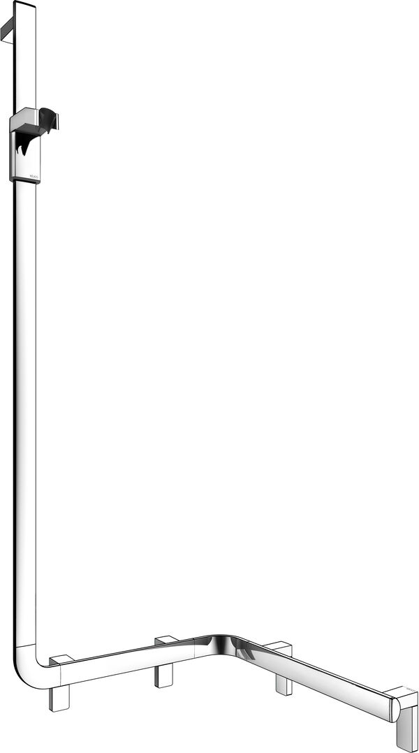 Corrimano per doccia con barra doccia Keuco Collection Axess, asta doccia sinistra (come image number 0