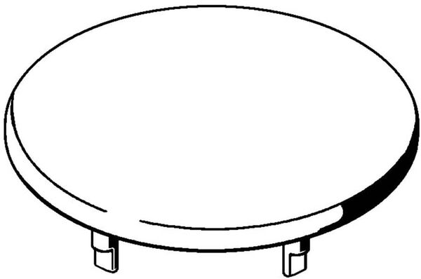 Keramische Sifonabdeckung Keramik Laufen Weiss matt image number 0