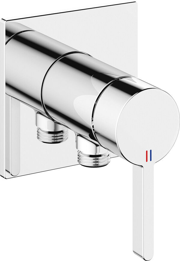 Miscelatore da doccia-set di montaggio finale KWC Homebox Bevo, placca di copertura angolata, senz image number 0