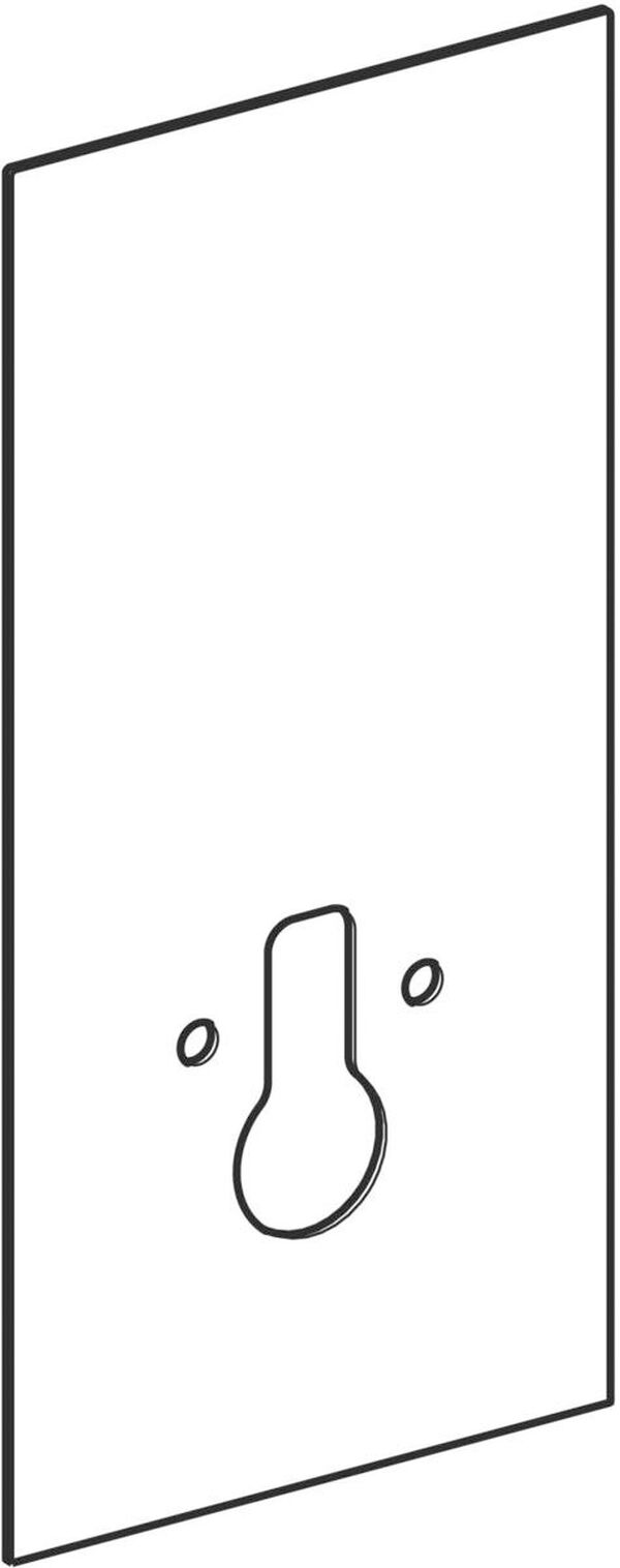 Frontverkleidung Geberit Monolith, für Wandklosett Glas schwarz (242.383.SJ.1) image number 0
