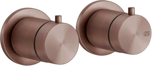 Bade- und Duschmischer Endmontageset Gessi 316, &frac12;" Copper brushed Flessa