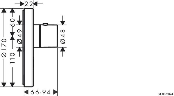 Duschsystem Axor Shower Select Round verchromt image number 1