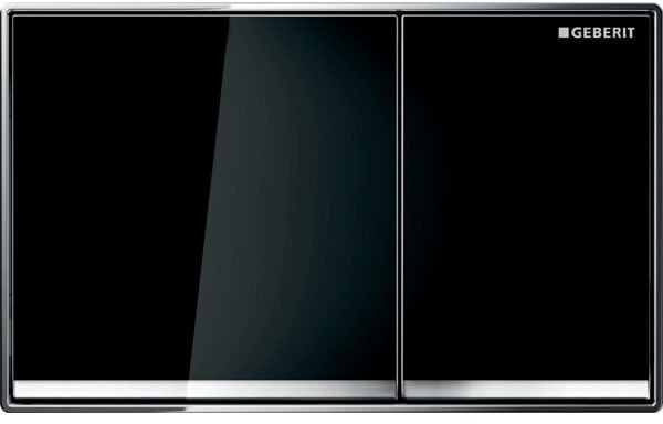 Plaque de d&eacute;clenchement Geberit Omega60 square Noir image number 0