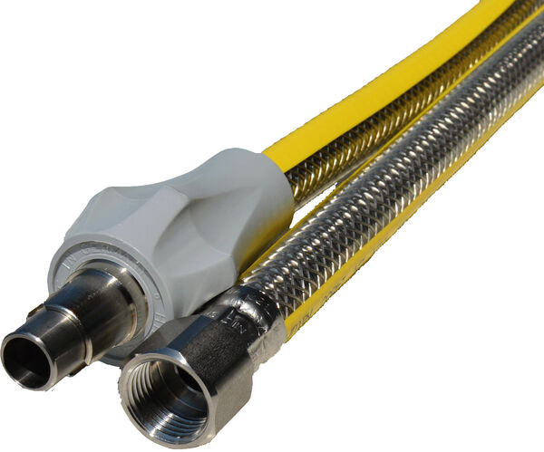 Gasschlauch mit Stecker 100 cm image number 0