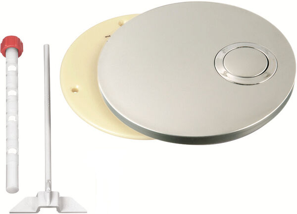 Plaque de d&eacute;clenchement Missel Design Chrom&eacute; mat image number 0