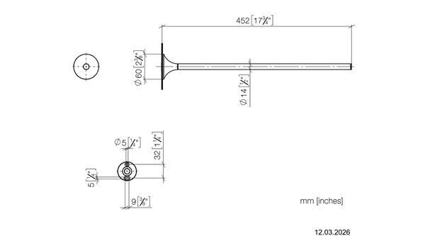 Handtuchhalter Dornbracht Vaia Dark platinum matt image number 1