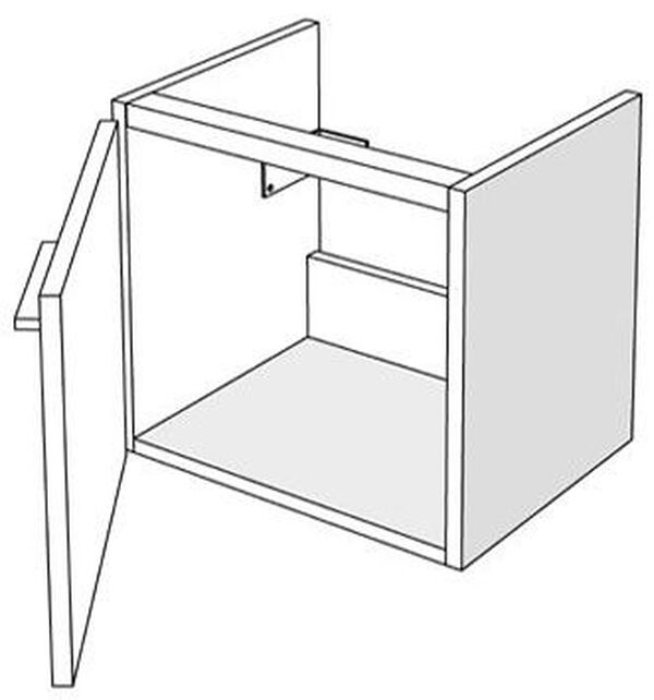 Armadio sottolavabo Alterna pro, laminato, larghezza 44 cm, altezza 39 cm, profondit&agrave; 26,8 cm, 1 image number 0