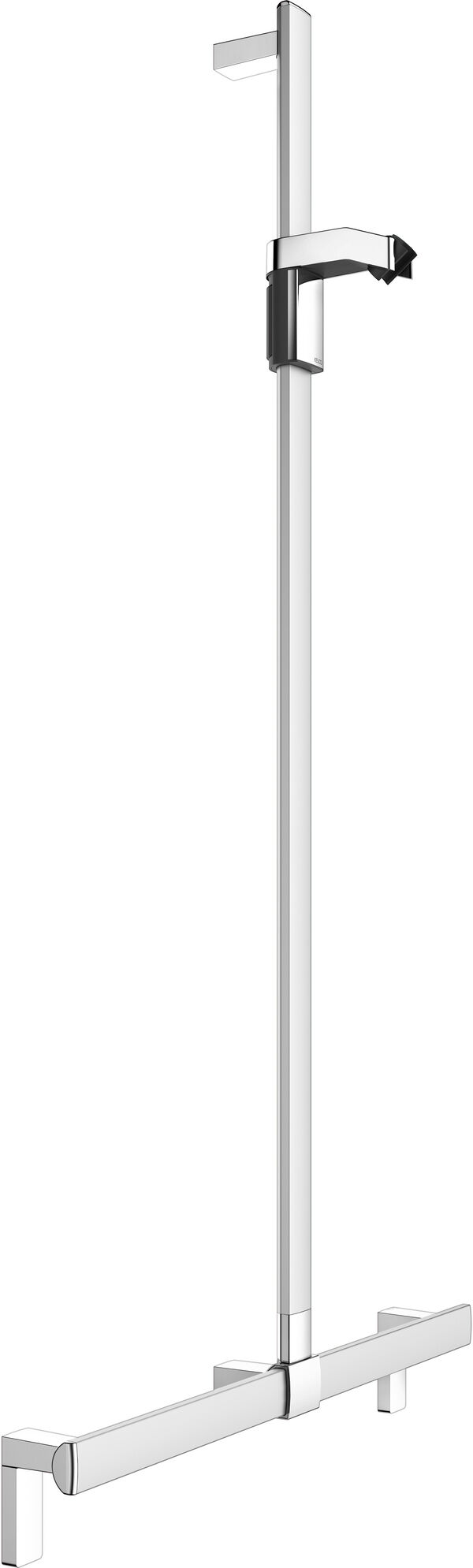 Duschhandlauf mit Brausestange Keuco Collection Axess Silbereloxiert Brausenschieber verchromt image number 0