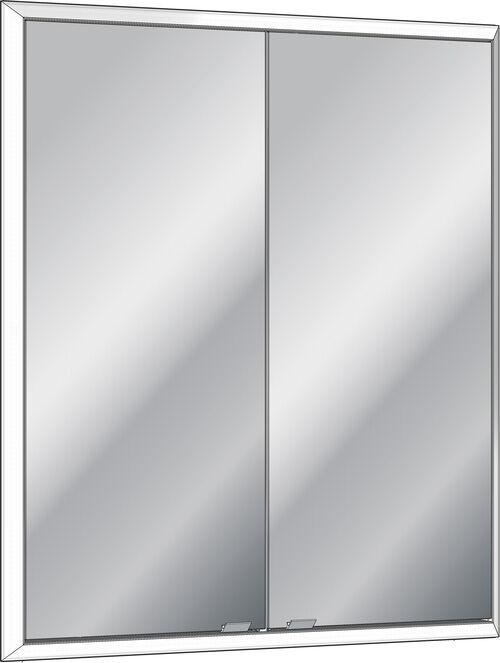 Armadio a specchio Sidler Quadro LED UP Argento eloxato Colore della luce bianca neutro 4000 K