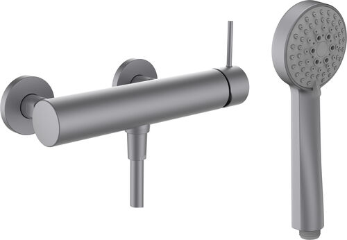 Duschmischer Laufen Twinplus Slim Edelstahl matt PVD