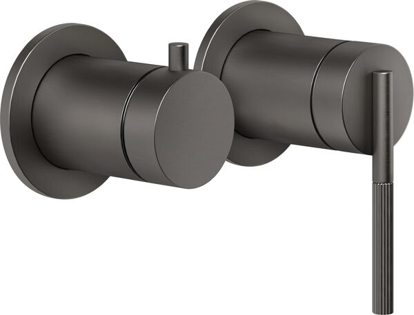 M&eacute;langeur de bain / douche-set de montage final Gessi Ingranaggio Black metal brushed image number 0