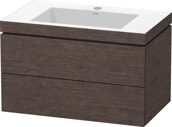 Combinazione lavabo Duravit Vero Air, in legno impiallacciato, larghezza 80 cm, altezza 50 cm, image number 0