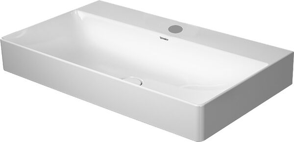 Lavabo Duravit DuraSquare 80 x 47 cm, senza troppopieno con foro per rubinetteria image number 0