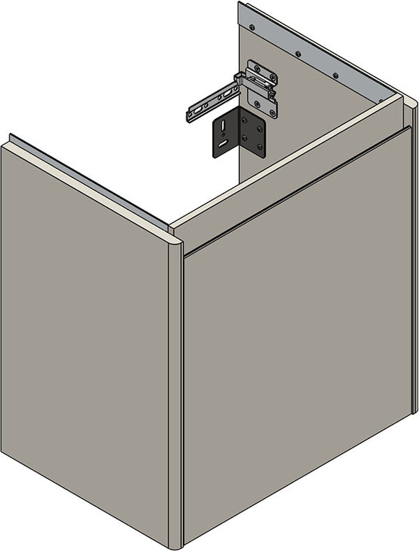 Armadio sottolavabo Alterna pro S, larghezza 51,4 cm altezza 56,3 cm cerniere a destra image number 0