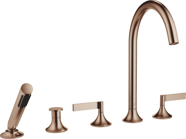 Batteria di riempimento Dornbracht Vaia 5-fori, bocca, s 220 mm, valvole laterali, inversore image number 0