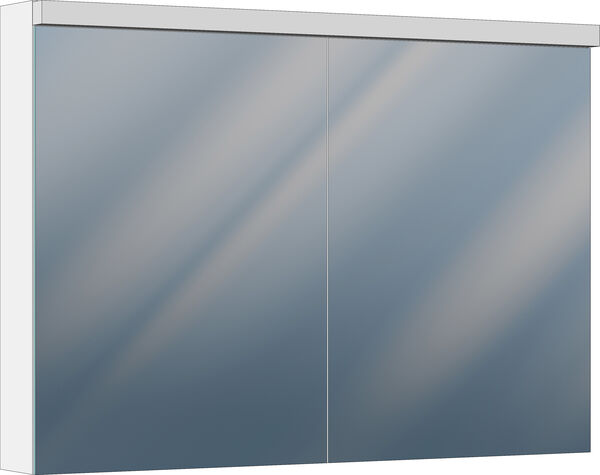 Armadio a specchio Alterna infine LED, larghezza 100 cm (50/50), 23 W, 2945 lumen, altezza 71,2 cm image number 0