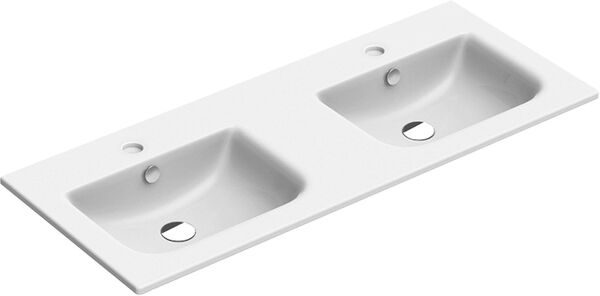 Doppelwaschtisch Alterna modena S 125 x 50 cm Weiss Cleaneffekt image number 0