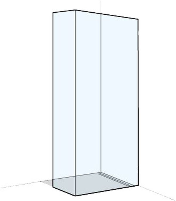 Parete laterale a posa libera Koralle X88 Free GTFS, battuta destra, larghezza 221,1 - 240 cm, con image number 0