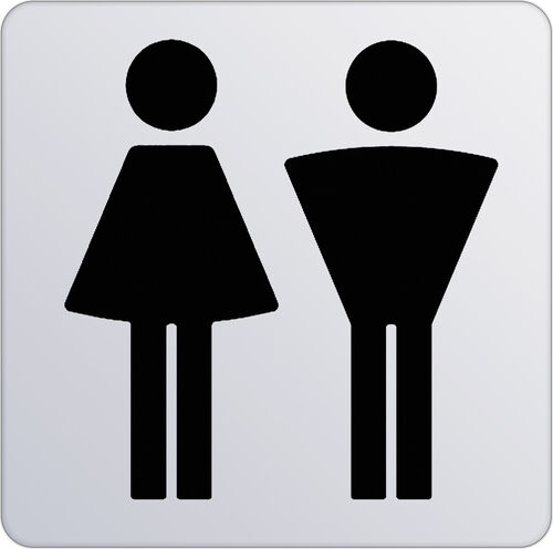 Türschild Keuco Plan verchromt
