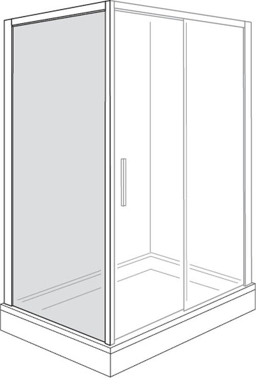 Cloison lat&eacute;rale Alterna liva Argent &eacute;lox&eacute; Verre clair CareTec Pro