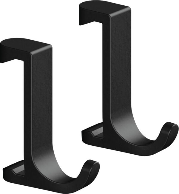 Crochet &agrave; serviette Hansgrohe WallStoris Noir mat image number 0