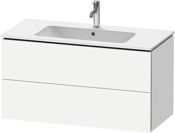 Waschtischmöbel L-Cube weiss matt image number 0