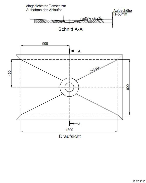 &Eacute;l&eacute;ment de douche Schedel Plan Kessel image number 1