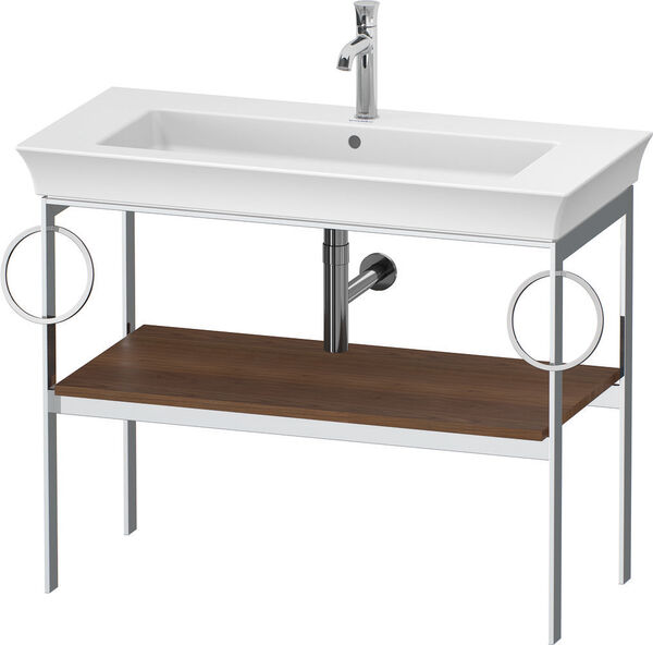 Supporto in metallo Duravit White Tulip, larghezza 98,4 cm altezza 76 cm profondità 45 cm image number 0