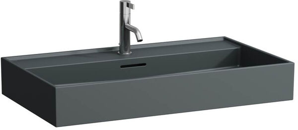 Waschtisch Laufen Kartell 80 x 46 cm Graphit matt image number 0
