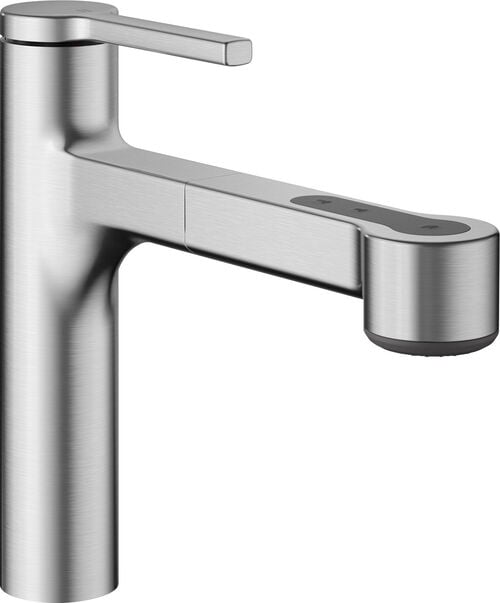 Miscelatore monocomando per lavello KWC Ava 2.0 Colore acciaio inossidabile