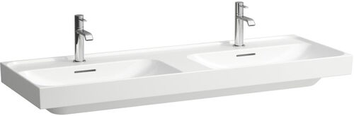 Lavabo double Laufen Meda 130 x 46 cm Blanc
