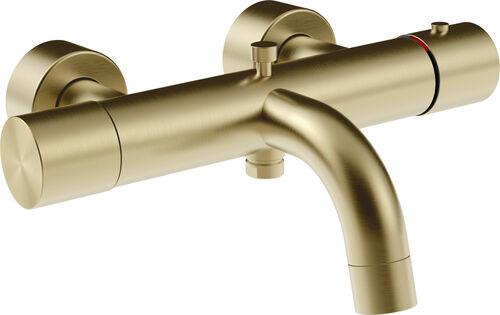 Miscelatore da bagno Gessi Habito brushed brass unito