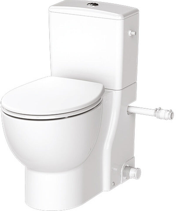 Trituratore adattabile Saniflush, WC a pavimento rimless, con barra di taglio-trituratore image number 0