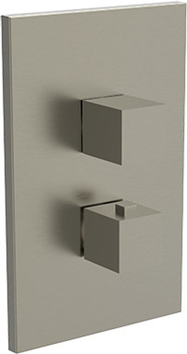 Miscelatore bagno/doccia - set di montaggio finale Rettangolo &frac12;", 2 uscite, termostato, maniglie, image number 0