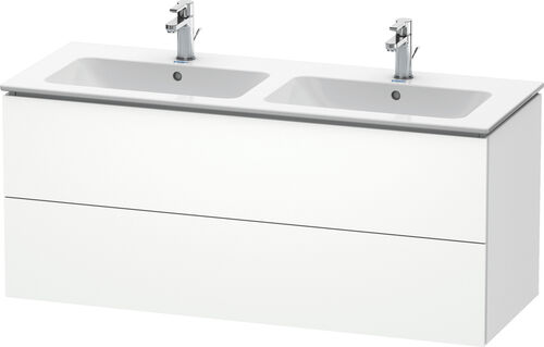 Waschtischmöbel L-Cube weiss matt