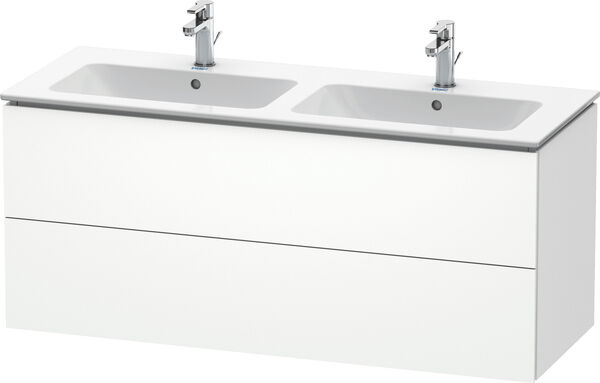 Meuble sous-lavabo L-Cube blanc mat image number 0