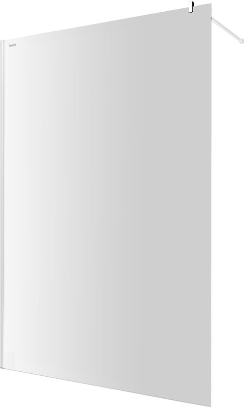 Paroi lat&eacute;rale &agrave; pose libre Duscholux Bella Vita 3 Walk-in Blanc mat Verre clair CareTec Pro