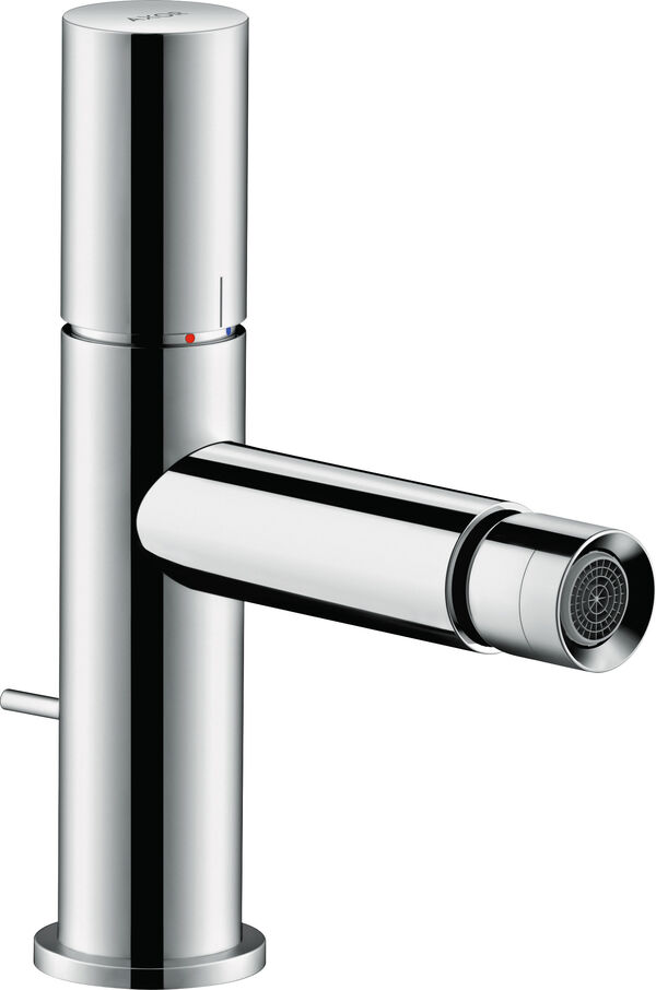 Miscelatore per bidet Axor Uno Zero, bocca fissa, s 124 mm, ugello orientabile, piletta di scarico image number 0
