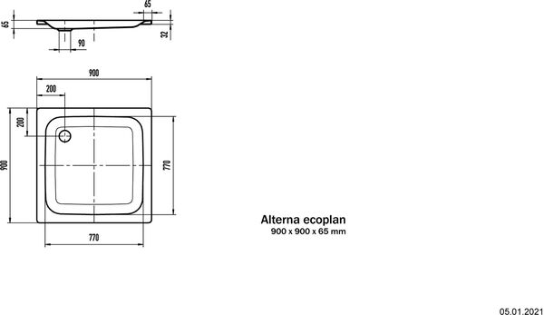 Duschenwanne Alterna ecoplan weiss image number 2