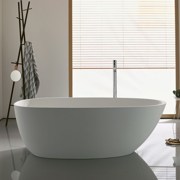 Baignoire Alterna ela - à pose libre 170 x 75 cm Blanc mat image number 1