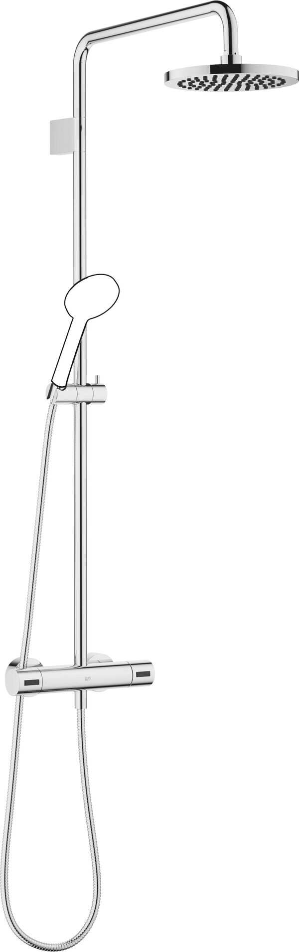Duschsystem Dornbracht mit Brausethermostat, AD 135 - 165 mm, A 450 mm, H&ouml;he 1150 mm, image number 0