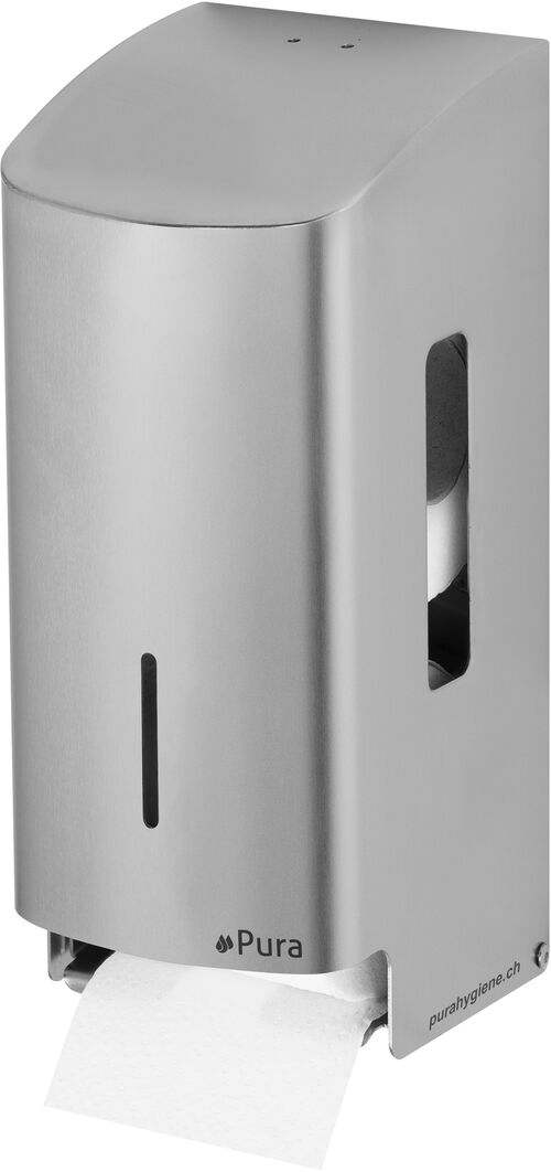 Porta carta igienica Pura Inox Duo Acciaio inossidabile opaco