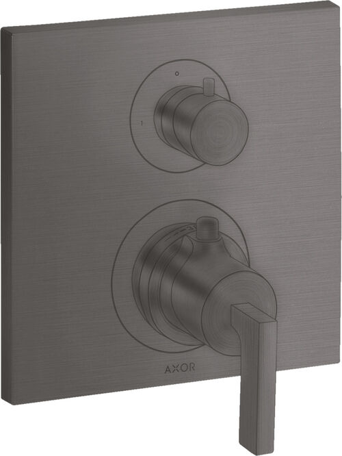 Thermostatmischer-Endmontageset Axor Citterio Brushed black chrome